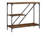 Syfax™ Tavolino Consolle Rovere Fumo 88,5X30X75Cm In Legno Multistrato