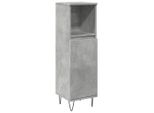 Syfax™ Armadietto Bagno Grigio Cemento 30X30X100 Cm Legno Multistrato