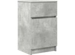 Syfax™ Comodino Grigio Cemento 39X35X65 Cm In Legno Multistrato
