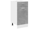 Syfax™ Armadio Inferiore Cassetto “Lyon” Grigio Cemento 40X46X81,5