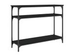 Syfax™ Tavolino Consolle Nero 100X29X75 Cm In Legno Multistrato