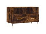 Syfax™ Mobile Porta Tv Rovere Fumo 80X36X50 Cm In Legno Multistrato