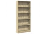 Syfax™ Libreria Rovere Sonoma 80X24X176 Cm Legno Ingegnerizzato