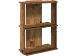 Syfax™ Libreria A 3 Ripiani Legno Antico 60X30X80 Cm Legno Multistrato