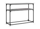 Syfax™ Tavolino Consolle Grigio Sonoma 100X35,5X75Cm Legno Multistrato