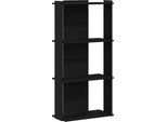 Syfax™ Libreria A 3 Ripiani Nera 60X30X120 Cm In Legno Multistrato
