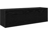 Syfax™ Mobile Da Bagno A Parete Nero 100X25X30 Cm In Truciolato