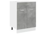Syfax™ Armadio Inferiore Cassetto “Lyon” Grigio Cemento 60X46X81,5