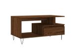 Syfax™ Tavolino Salotto Rovere Marrone 90X49X45 Cm Legno Multistrato