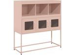 Syfax™ Credenza Rosa 100,5X39X107 Cm In Acciaio Laminato A Freddo