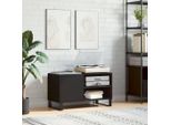 Syfax™ Mobile Porta Dischi Nero 85X38X48 Cm In Legno Multistrato