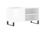 Syfax™ Mobile Porta Dischi Bianco Lucido 85X38X48 Cm Legno Multistrato