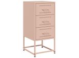 Syfax™ Comodino Rosa 36X39X78 Cm In Acciaio