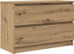 Syfax™ Mobile Tv Rovere Artigianale 80X35X54 Cm In Legno Multistrato