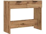Syfax™ Tavolo Consolle Rovere Artigianale 90X36X75 Cm In Truciolato