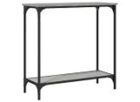 Syfax™ Tavolino Consolle Grigio Sonoma 75X30,5X75 Cm Legno Multistrato