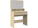 Syfax™ Toeletta Con Led Rovere Sonoma 80X41X134,5 Cm