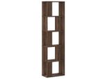 Syfax™ Libreria 5 Ripiani Rovere Marrone 45X23,5X162,5Cm Multistrato