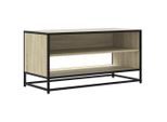 Syfax™ Mobile Tv Rovere Sonoma 91X40X46 Cm Legno Multistrato E Metallo