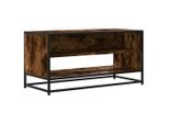 Syfax™ Mobile Tv Rovere Fumo 91X40X46 Cm Legno Multistrato E Metallo