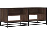 Syfax™ Mobile Tv Rovere Marrone 120,5X40X46 Cm Multistrato E Metallo