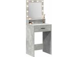 Syfax™ Tavolo Da Trucco Con Cassetto Grigio Cemento 50 X 41 X 135 Cm