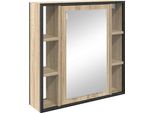 Syfax™ Mobiletto Per Specchio Con Porta Rovere Sonoma 60 X 16 X 60 Cm