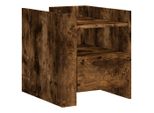 Syfax™ Comodino Rovere Fumo 45X50X50 Cm In Truciolato
