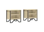 Syfax™ Comodini Rovere Sonoma 2Pz 40X30X40 Cm In Truciolato