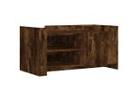 Syfax™ Tavolino Salotto Rovere Fumo 100X50X50 Cm In Legno Multistrato