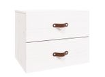 Syfax™ Comodino A Muro Bianco 50X36X40 Cm