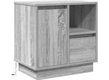 Syfax™ Armadio Da Notte Grigio 50 X 34,5 X 50 Cm. Legno Multistrato