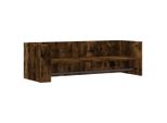 Syfax™ Mensola A Muro Rovere Fumo 100X35X30,5 Cm Legno Multistrato