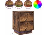 Syfax™ Armadio Da Notte Con Cassetto Rovere Fumé 39 X 34,5 X 50 Cm