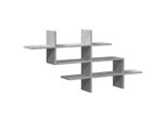 Syfax™ Scaffale A Muro Grigio Cemento 124,5X18X60,5 Cm In Truciolato