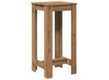 Syfax™ Tavolo Bar Rovere Artigianale 51X50X103,5 Cm Legno Multistrato