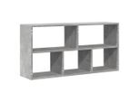 Syfax™ Scaffale A Muro Grigio Cemento 100X25X50 Cm Legno Multistrato