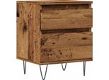 Syfax™ Comodino Legno Antico 40X35X50 Cm In Legno Multistrato