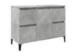 Syfax™ Mobile Lavabo Grigio Cemento 80X33X60 Cm In Legno Multistrato
