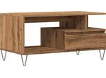 Syfax™ Tavolino Salotto Rovere Artigianale 90X49X45 Cm Multistrato