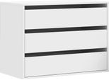 Syfax™ Cassettiera Bianca 80X41X58 Cm In Legno Multistrato