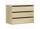Syfax™ Cassettiera Angolare Rovere Sonoma 80X41X58Cm Legno Multistrato