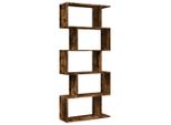 Syfax™ Libreria 5 Ripiani Rovere Fumo 70X24X161 Cm In Truciolato