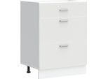 Syfax™ Base Da Cucina “Lyon” Bianco In Legno Multistrato