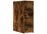 Syfax™ Armadietto Da Bagno Stretto Con Ruote Rovere Fumo In Truciolato