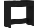 Syfax™ Scrivania Rovere Nero 80 X 40 X 75 Cm Legno Multistrato
