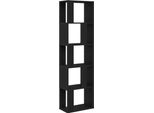 Syfax™ Libreria/Divisorio Rovere Nero 45X24X159 Cm Legno Multistrato