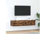 Syfax™ Mobili Tv 2 Pz Rovere Fumo 60X31X25,5 Cm Legno Multistrato