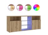 Syfax™ Mobile Porta Tv Con Led Artigianale 120X30X50 Cm Multistrato