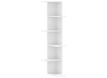 Syfax™ Scaffale Angolare Muro Bianco 36,5X36,5X140Cm Legno Multistrato